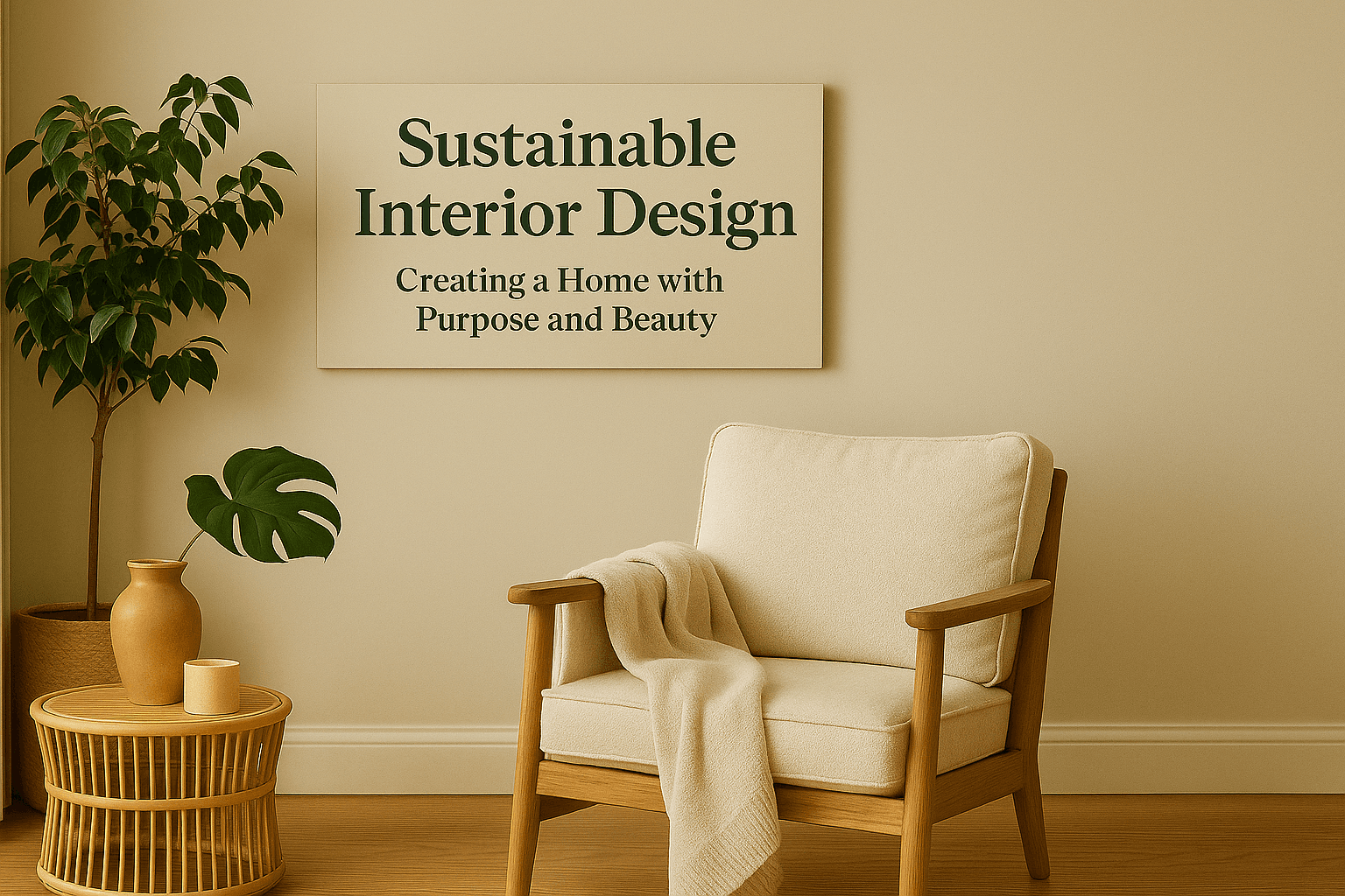 Sustainable Interior Design: Creating a Home with Purpose and Beauty