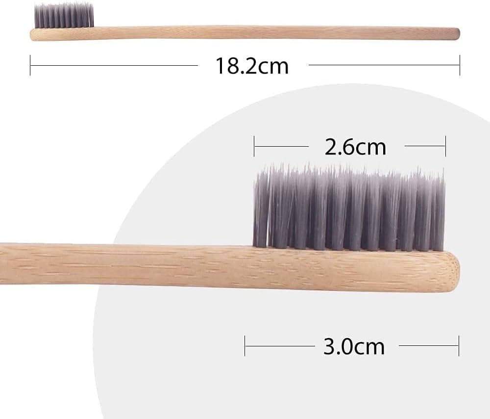 Charcoal Bamboo Toothbrushes - Thumbnail 2