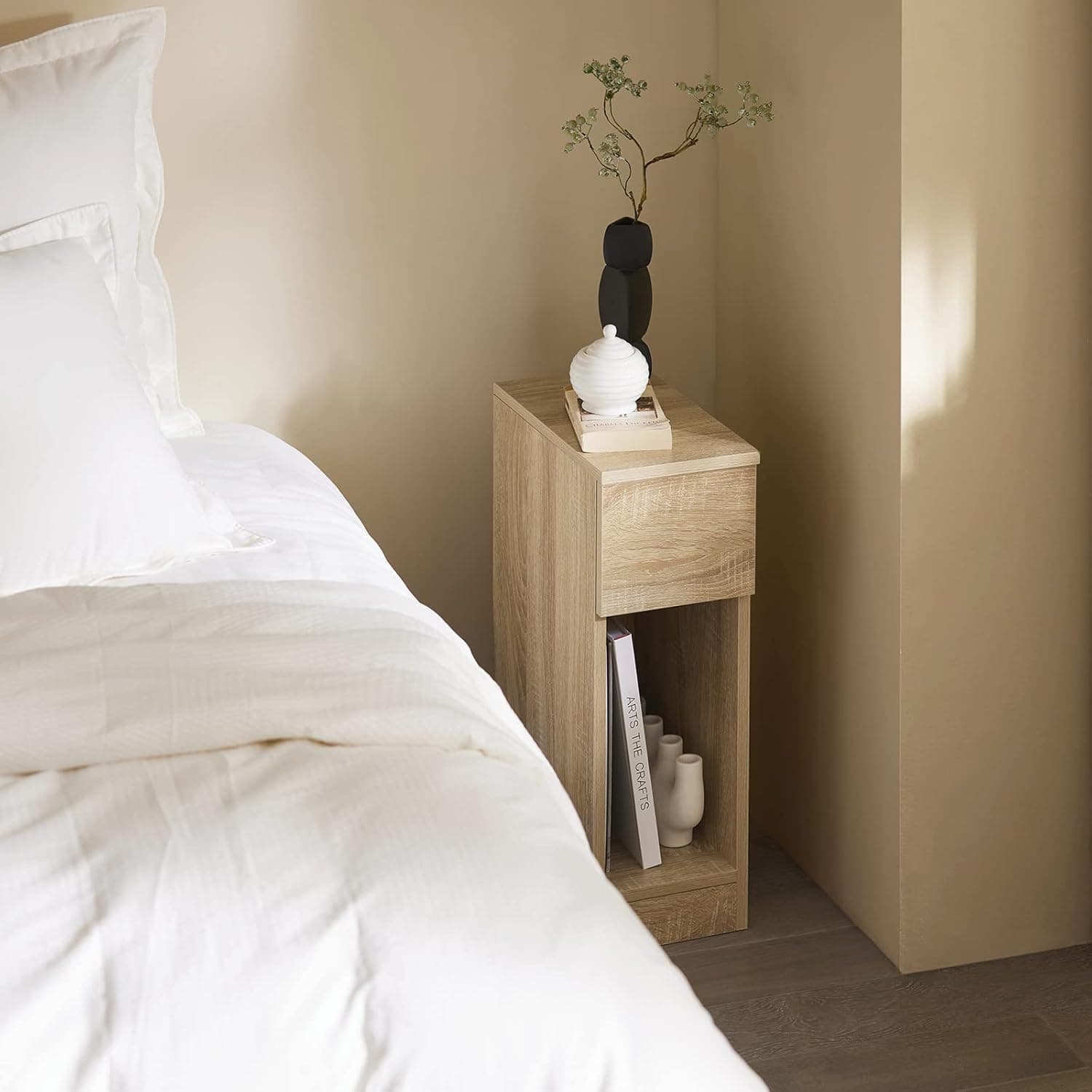 Nightstand with Drawer & Shelf - Thumbnail 2
