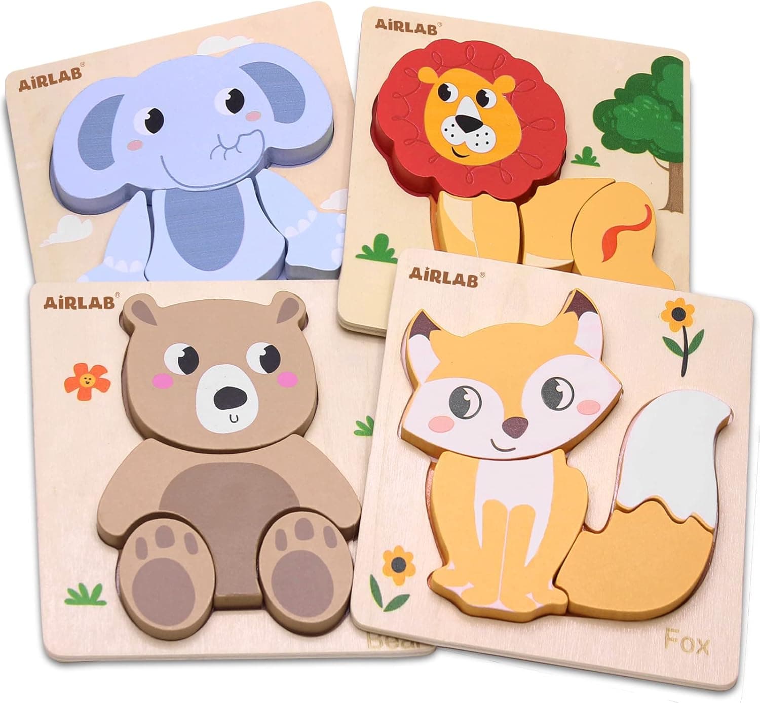Airlab Wooden Toddler Puzzle - Eco-friendly kids product