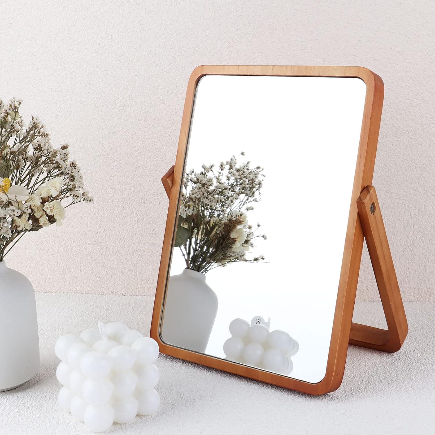 DaizySight Wooden Desk Mirror - Eco-friendly personal care product