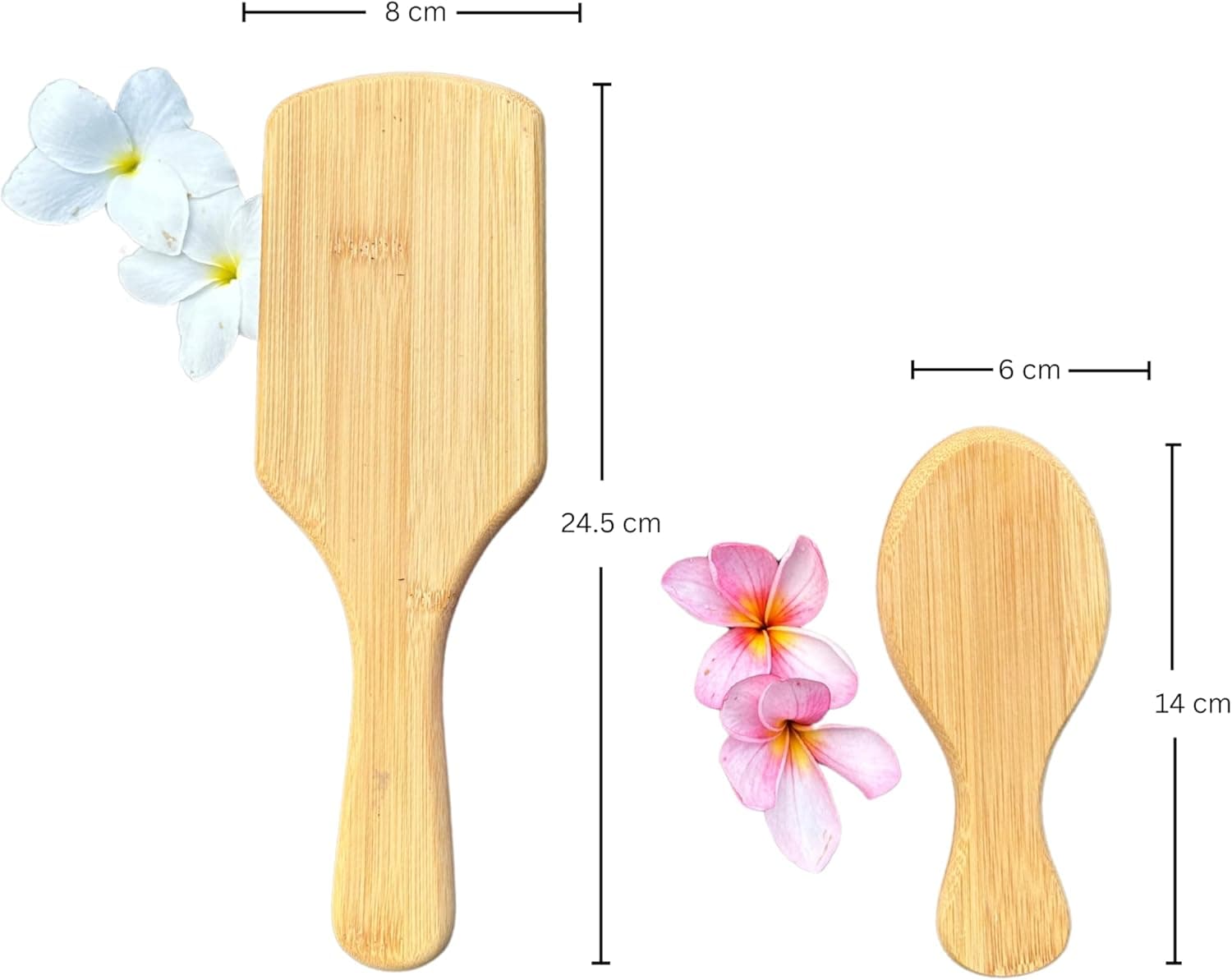 NomadPanda Natural Bamboo Hair Brush Set - Thumbnail 2