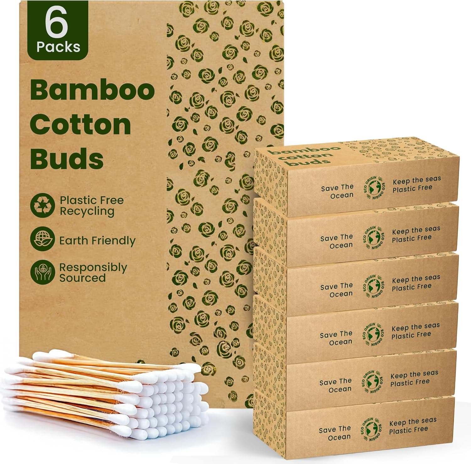 Bamboo Cotton Buds - Image 1
